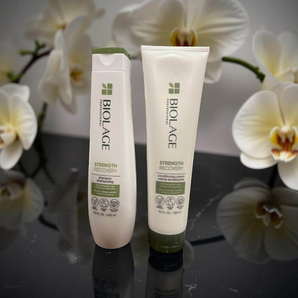 Biolage Strength Recovery Shampoo 13.5 oz Conditioner 9.5 oz